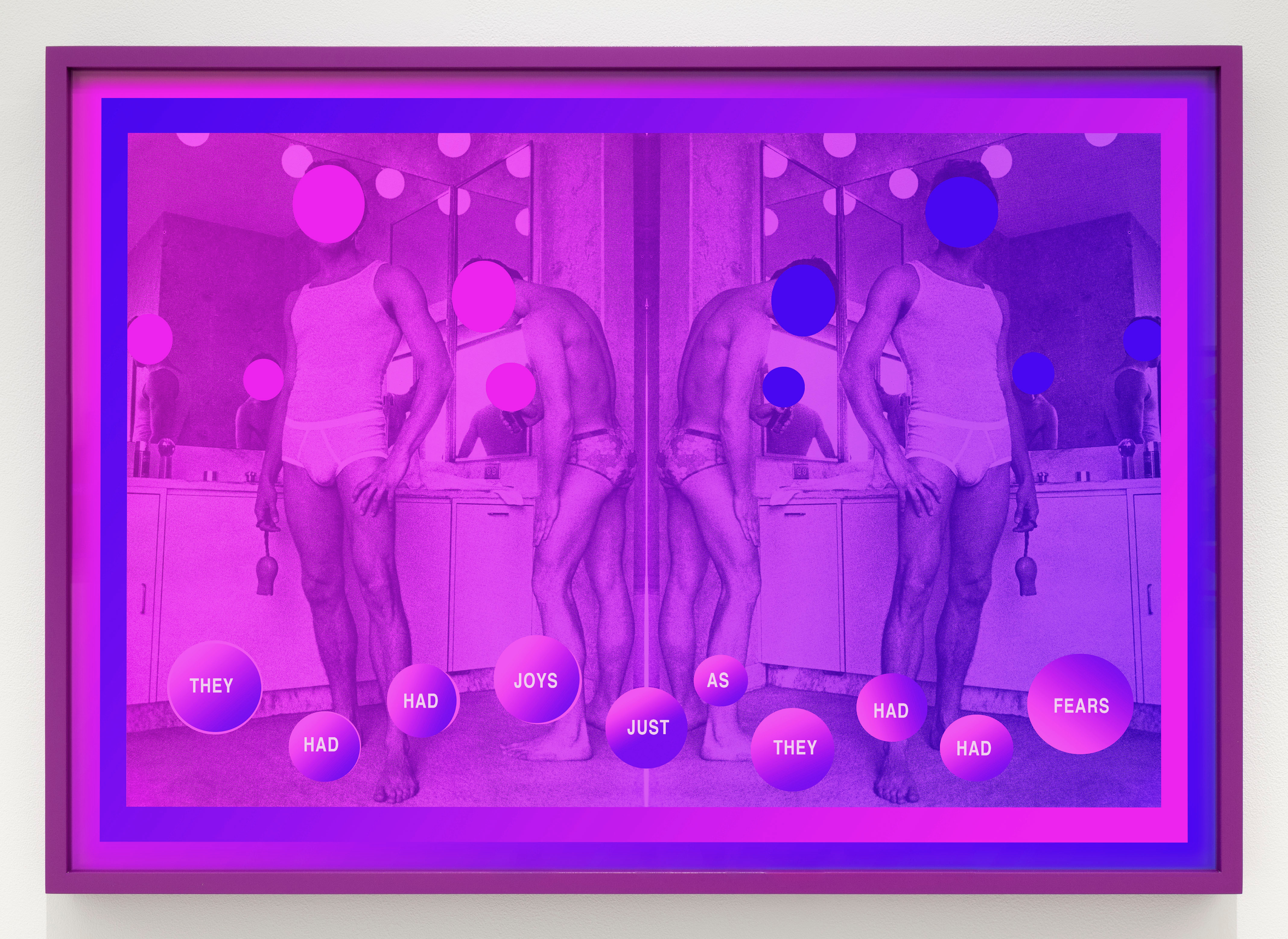 Joe Mama-Nitzberg, They Had Had, 2021, magenta and violet photographic artwork